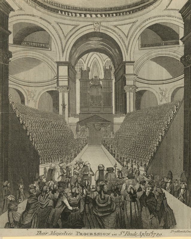 Deras majestätiska procession i St Pauls Cathedral av English School