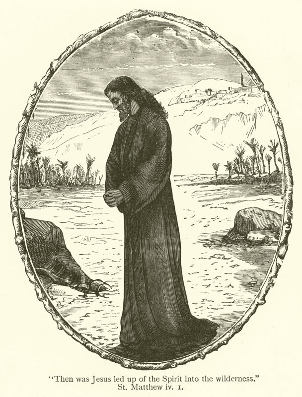 "Då fördes Jesus av Anden ut i öknen", St Matteus, iv av English School