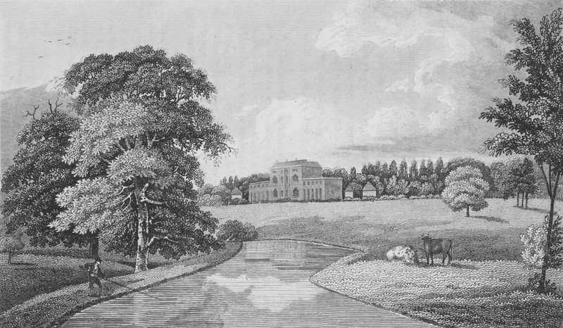 Theobalds, Hertfordshire (gravyr) av English School