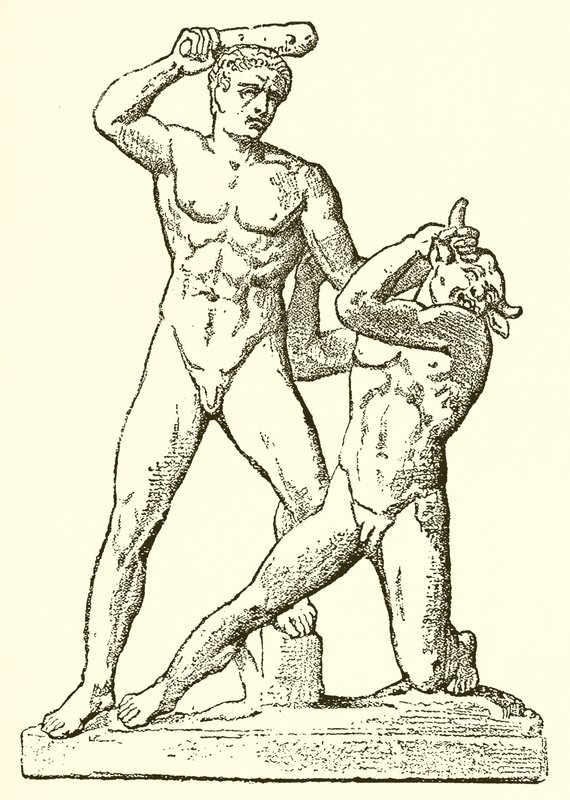 Theseus och Minotaurus av English School