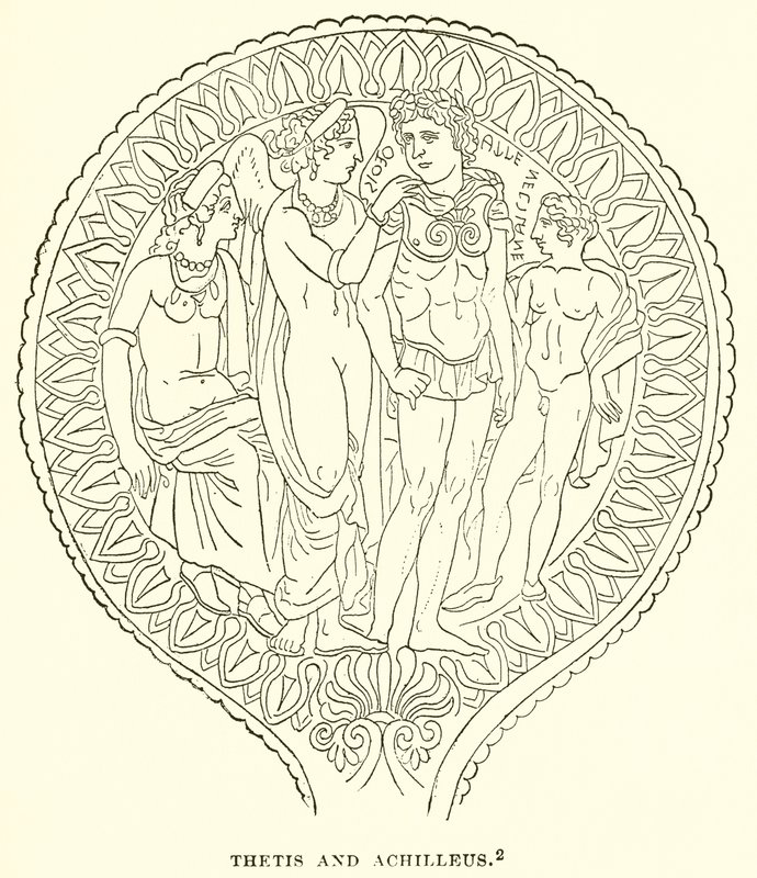Thetis och Achilleus av English School