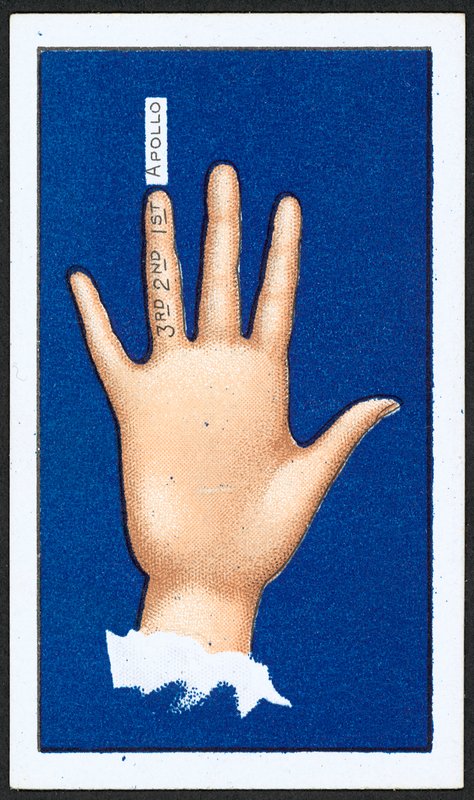 Tredje fingret (lito i färg) av English School