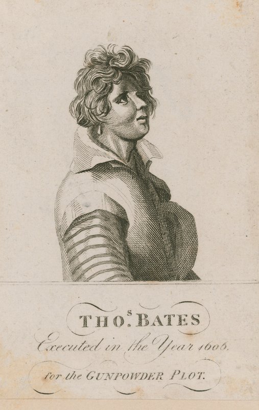 Thomas Bates, avrättad år 1606 för Krutplanen av English School