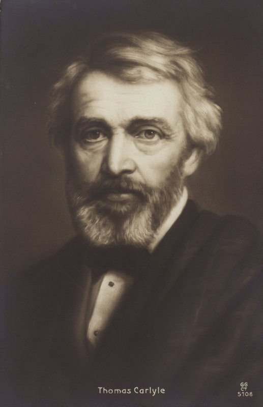 Thomas Carlyle (1795-1881), skotsk filosof, författare och historiker av English School