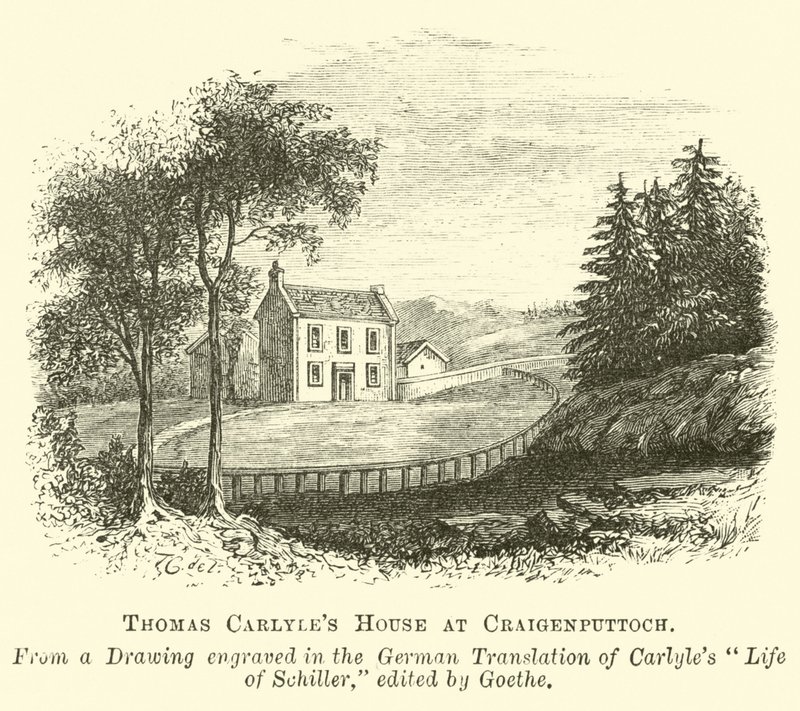 Thomas Carlyles hus i Craigenputtock av English School