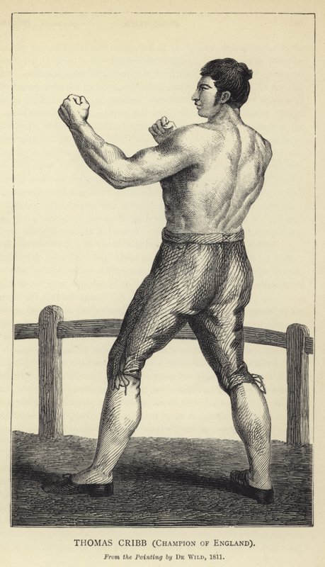 Thomas Cribb, Englands mästare, Från målningen av De Wild, 1811 av English School