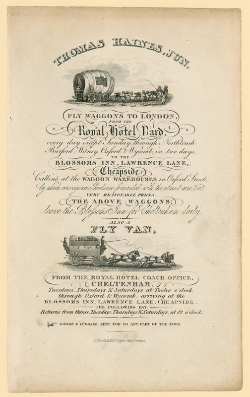 Thomas Haines. Annons av English School