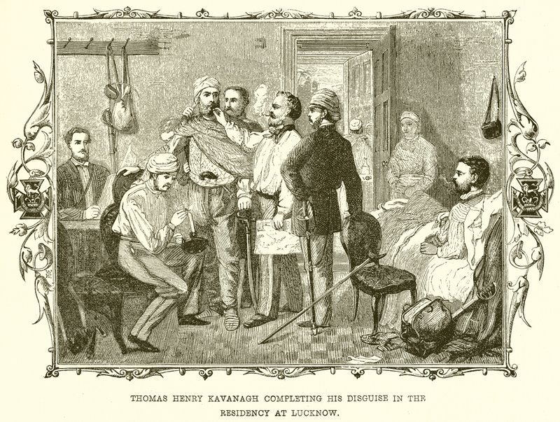 Thomas Henry Kavanagh slutför sin Disguise in the Residency i Lucknow av English School