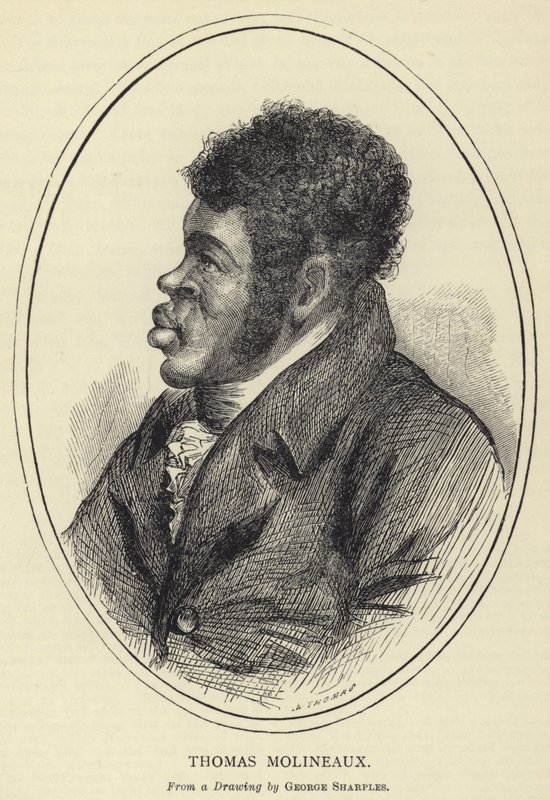 Thomas Molineaux, Från en teckning av George Sharples av English School