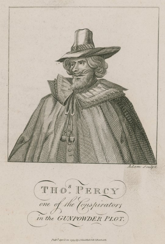 Thomas Percy, en av konspiratörerna i Gunpowder Plot av English School
