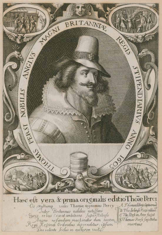 Thomas Percy, en av konspiratörerna i Gunpowder Plot av English School