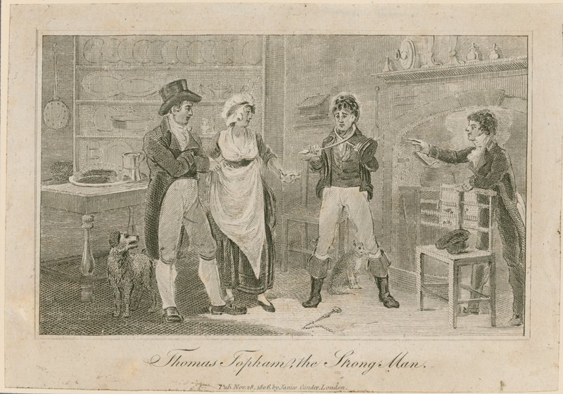 Thomas Topham, den starka mannen i Islington av English School