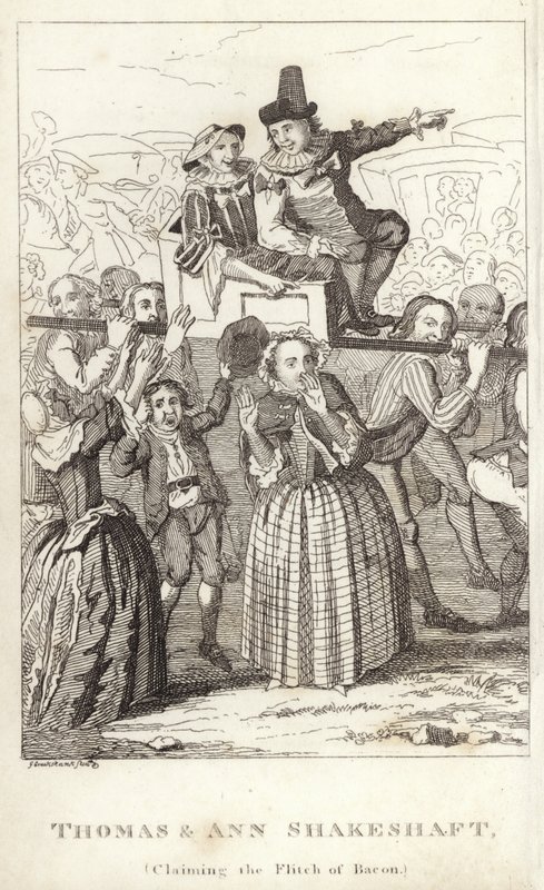 Thomas och Ann Shakeshaft, Claiming the Flitch of Bacon av English School