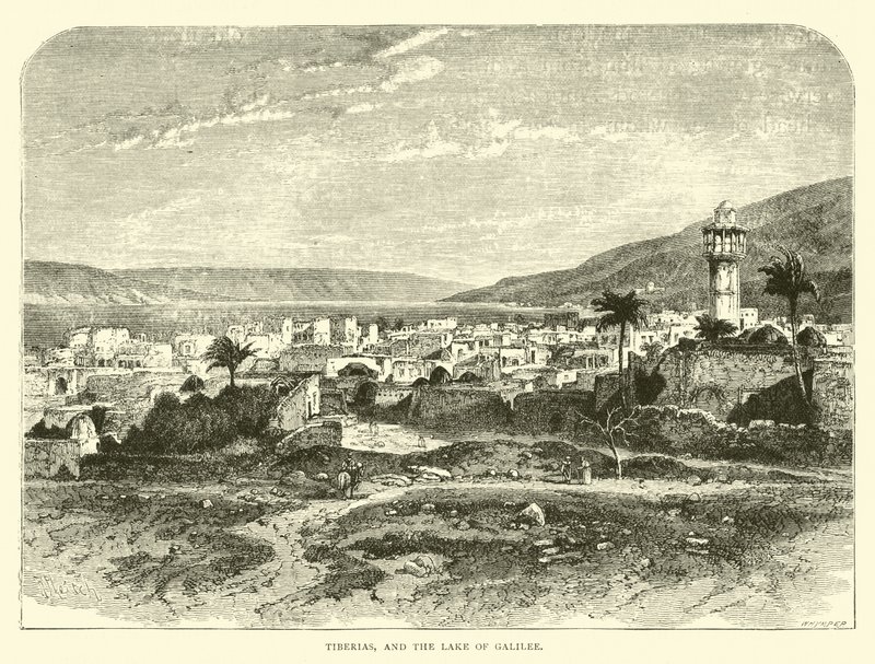Tiberias och Galileiska sjön av English School