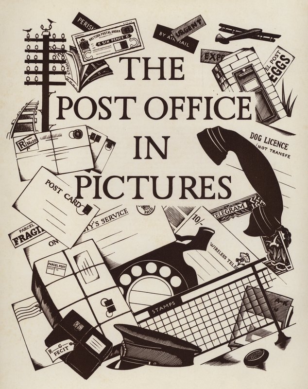 Titelsidesillustration för The Post Office in Pictures av English School