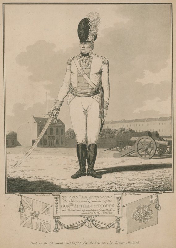 Till överste Le Mesurier, officerarna och herrarna i Honourary Artillery Corps av English School