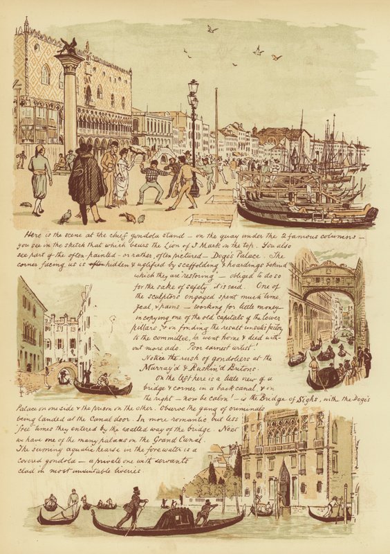 Till våra vänner som aldrig har varit i Venedig (chromolitho) av English School