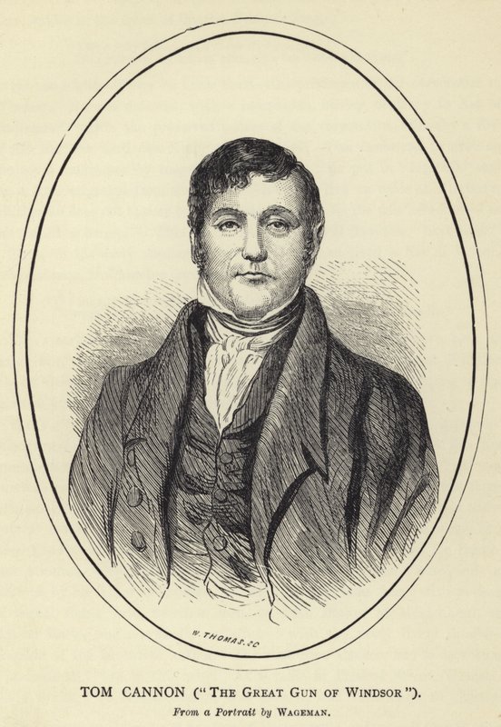 Tom Cannon, The Great Gun of Windsor, Från ett porträtt av Wageman av English School