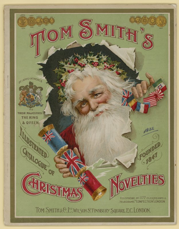 Tom Smith & Co Ltd, Christmas Novelties, Christmas Crackers, Broschyromslag av English School