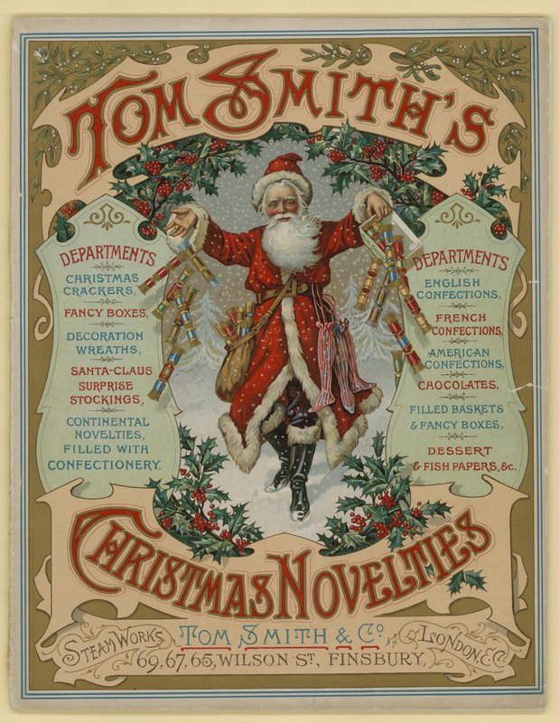 Tom Smith & Co Ltd, Christmas Novelties, Christmas Crackers, Broschyromslag av English School