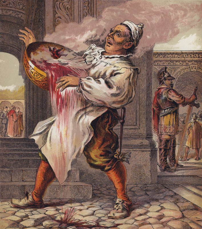 Tom Thumb (färg litho) av English School
