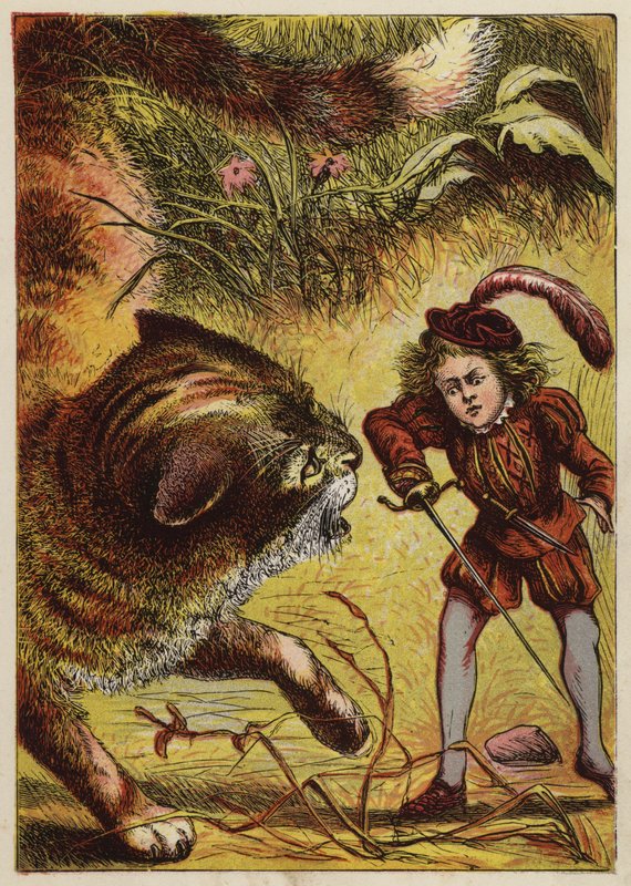 Tom Thumb (färg litho) av English School