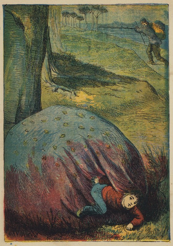 Tom Thumb och Tinker (färglitografi) av English School