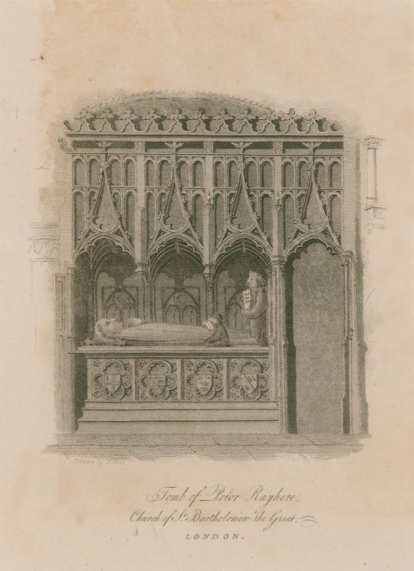 Tomb of Prior Rayhere, Church of St Bartholomew the Great, Smithfield av English School