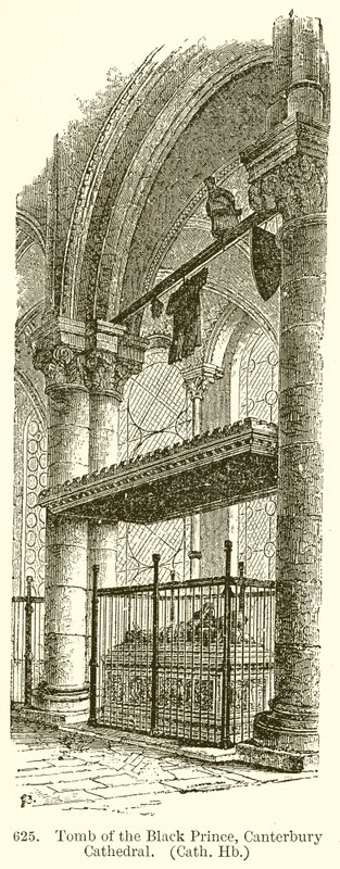 Den svarte prinsens grav, Canterbury Cathedral av English School