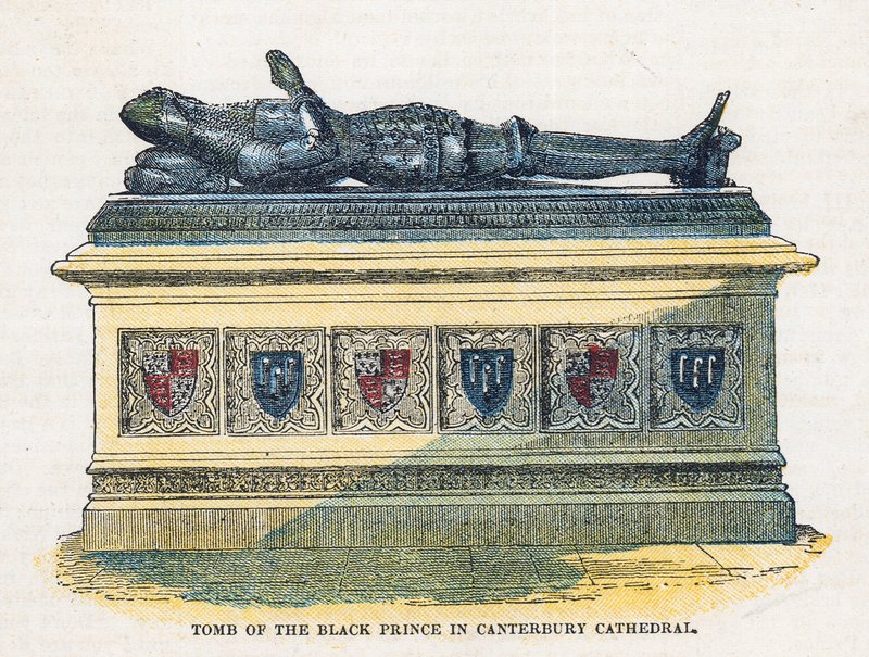 Den svarte prinsens grav i Canterbury Cathedral av English School