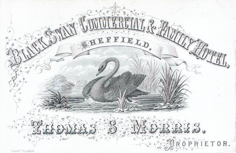 Handelskort, Black Swan Commercial & Family Hotel av English School