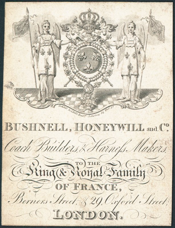 Handelskort, Bushnell, Honeywill och Co av English School