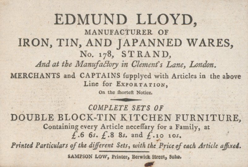 Byteskort, Edmund Lloyd av English School