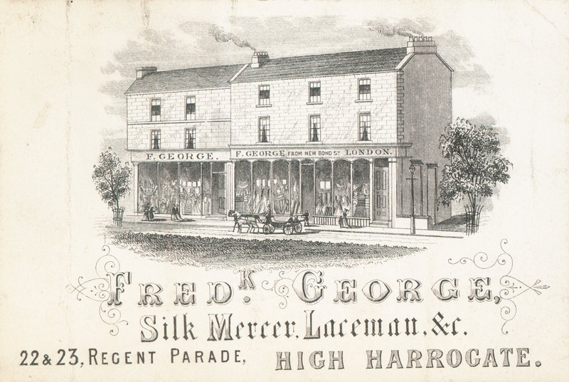 Handelskort, Frederick George, silkesmercer och spetsman av English School