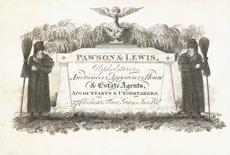 Trade card, Pawson & Lewis av English School