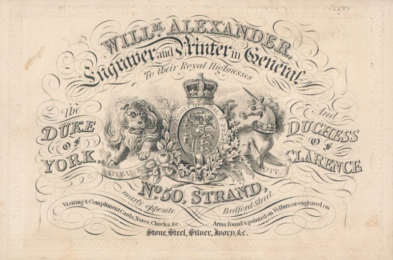 Byteskort, William Alexander av English School