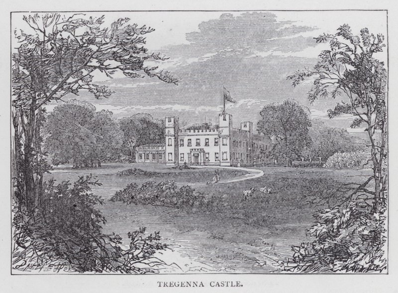 Tregenna slott (gravyr) av English School