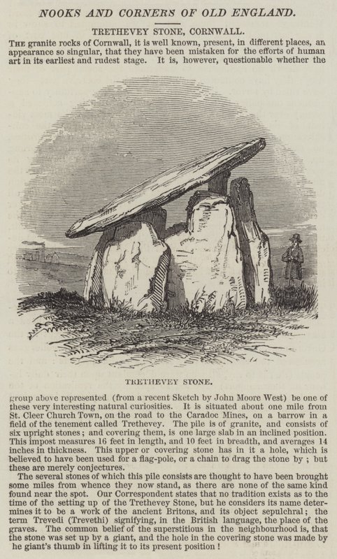 Trethevey Stone, Cornwall (gravyr) av English School
