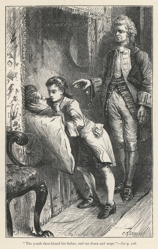 Tristram Shandy, Le Fevres död (gravyr) av English School