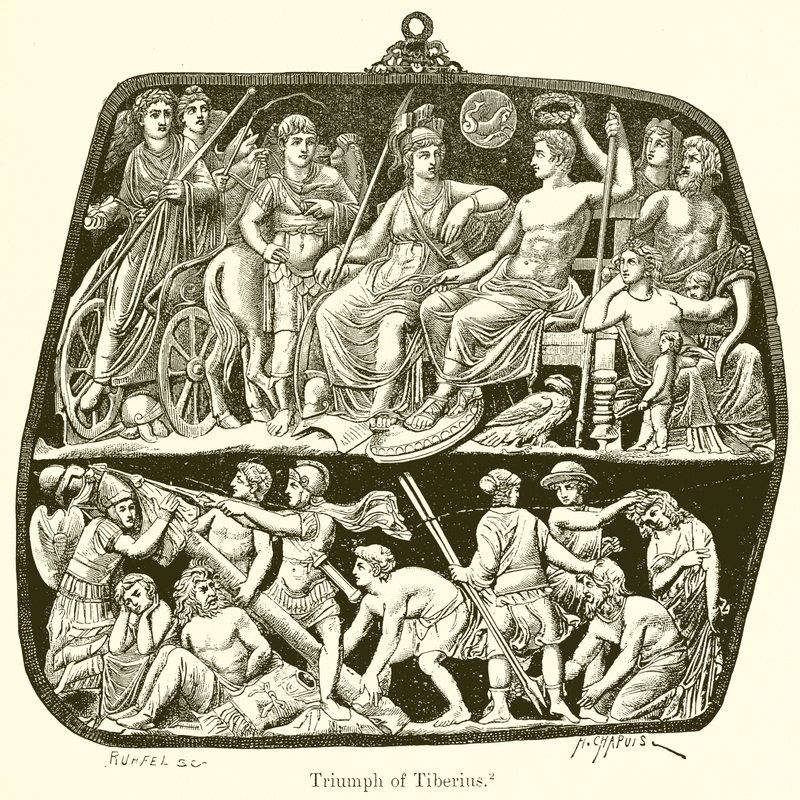 Tiberius triumf av English School