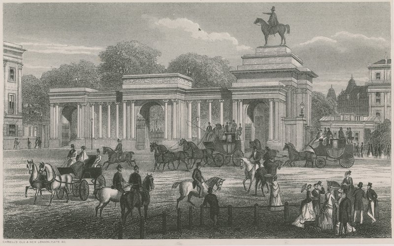 Triumfbåge, Hyde Park Corner, London av English School