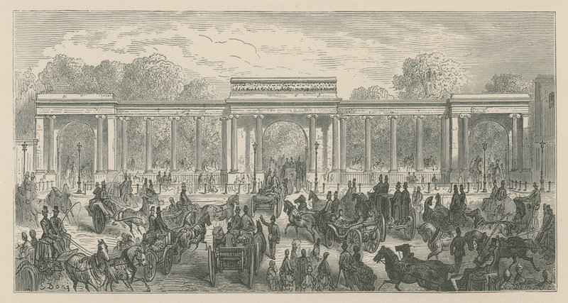 Triumfbåge, Hyde Park Corner, London av English School
