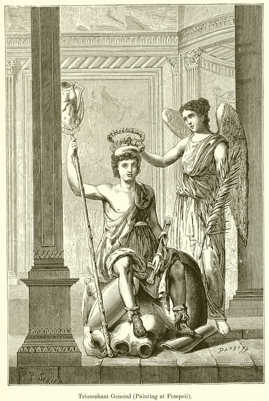 Triumferande general (målning i Pompeji) av English School