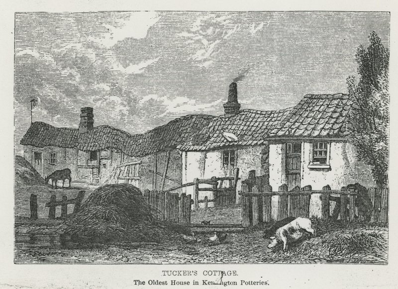 Tuckers Cottage, det äldsta huset i Kensington Potteries av English School