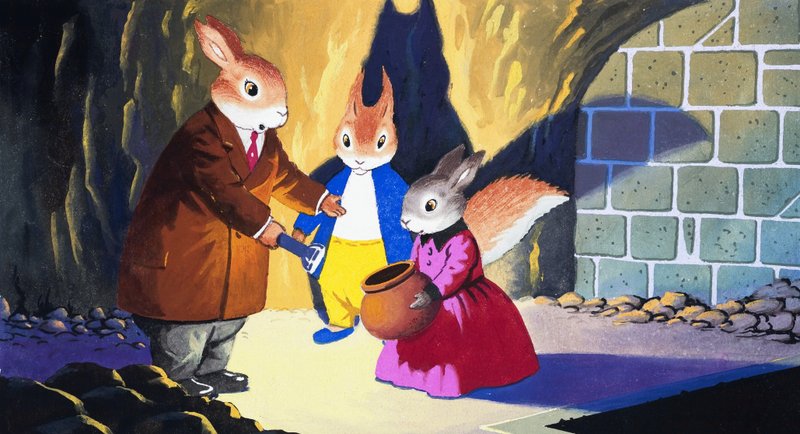 Tufty av fackelljus av English School