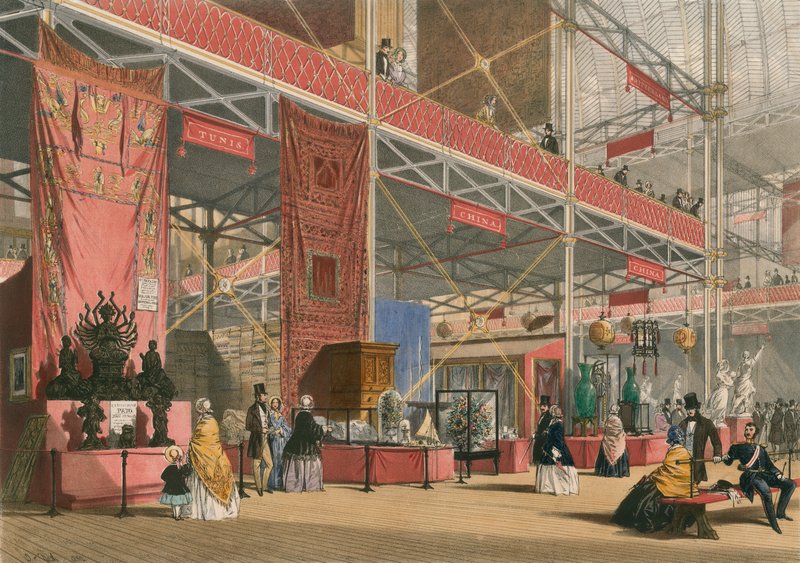 Tunis och Kina, den stora utställningen 1851 av English School