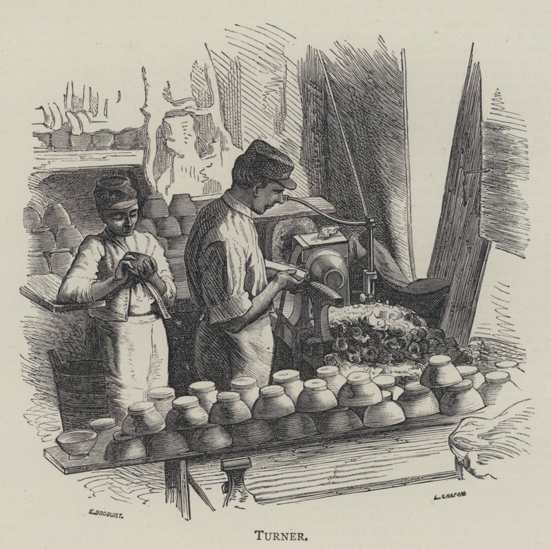 Turner (gravyr) av English School