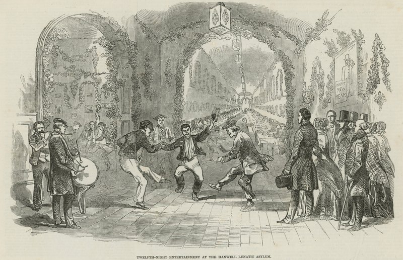 Underhållning för tolfte natten på Hanwell Lunatic Asylum av English School