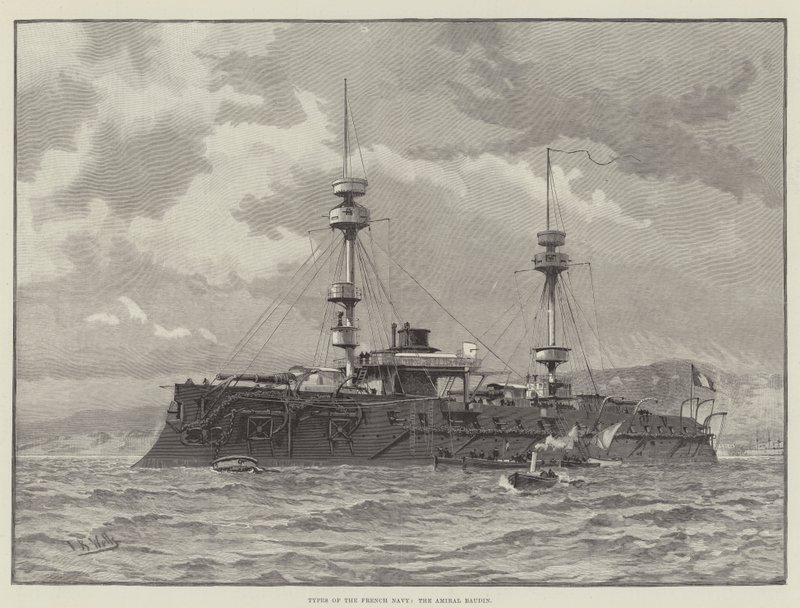 Typer av den franska flottan, Amiral Baudin (gravyr) av English School