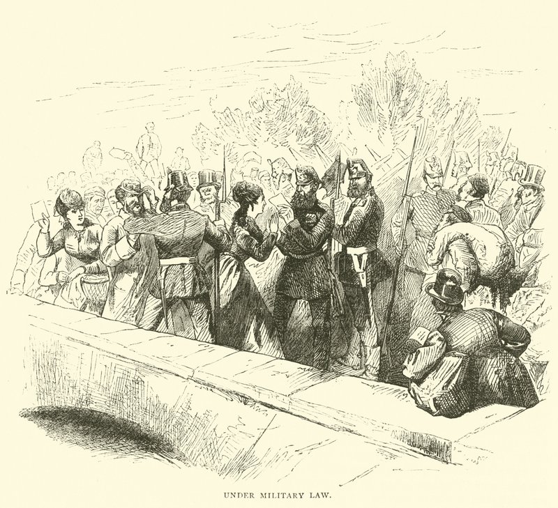 Under militärlag, mars 1871 av English School